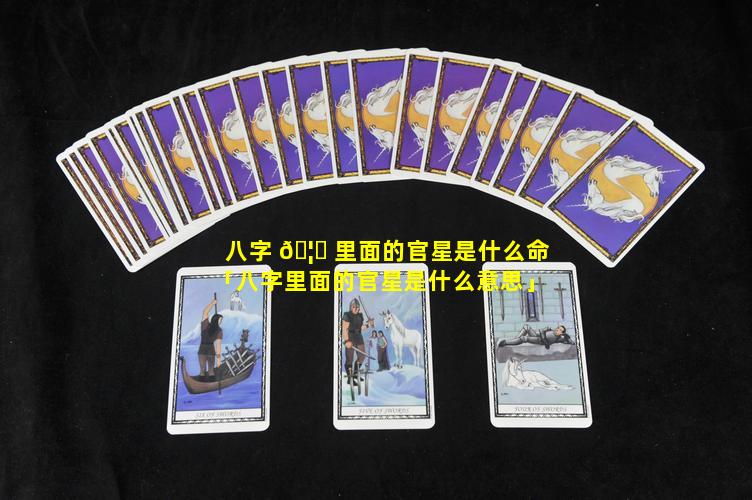 八字 🦟 里面的官星是什么命「八字里面的官星是什么意思」